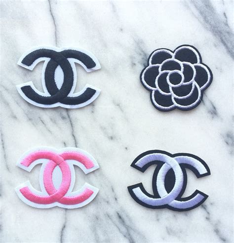 chanel inspired iron on patches|Chanel embroidered patches.